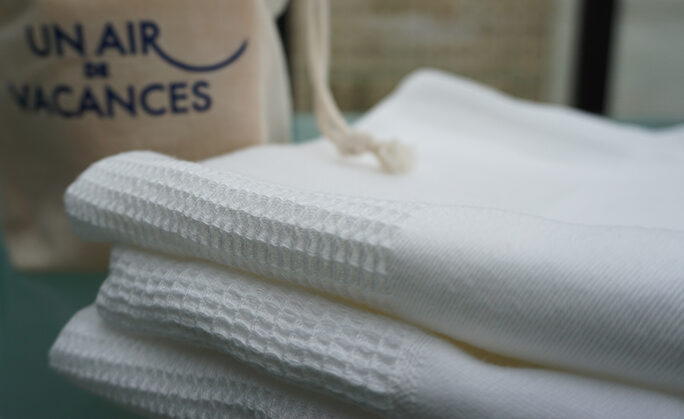 Torchon coton nid d'abeille par Un Air de Vacacnes