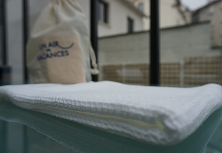 Torchon coton nid d'abeille par Un Air de Vacacnes