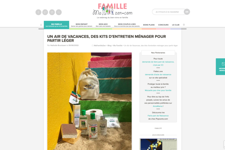 Article un Air Pur dans ma Famille Zen