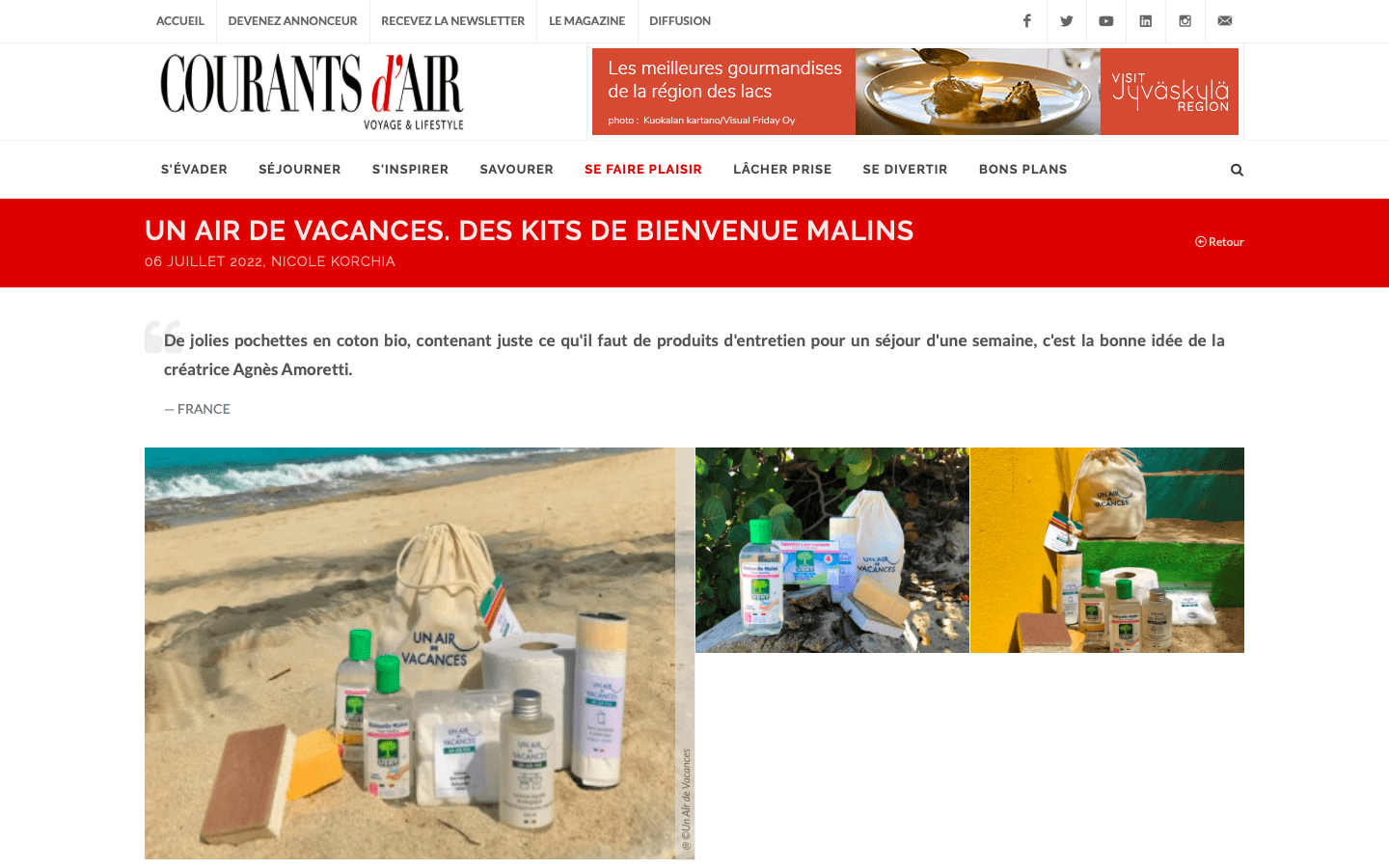 Kits un Air de Vacances dans Courants d'Air Kits un Air de Vacances dans Courants d'Air