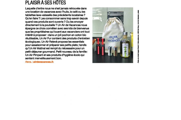 Article de presse Un Air de Vacances dans Maxi